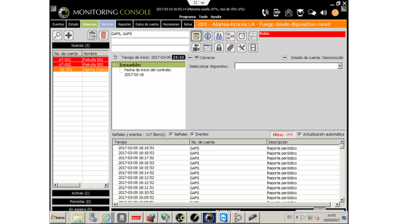 Software De Monitoreo De Alarmas Kronos Net Seguridad Y Vigilancia 5942