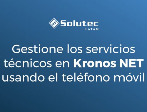 Gestione los servicios técnicos en Kronos NET usando el teléfono móvil