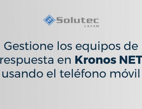 Gestión de los equipos de respuesta en Kronos NET usando el teléfono móvil.